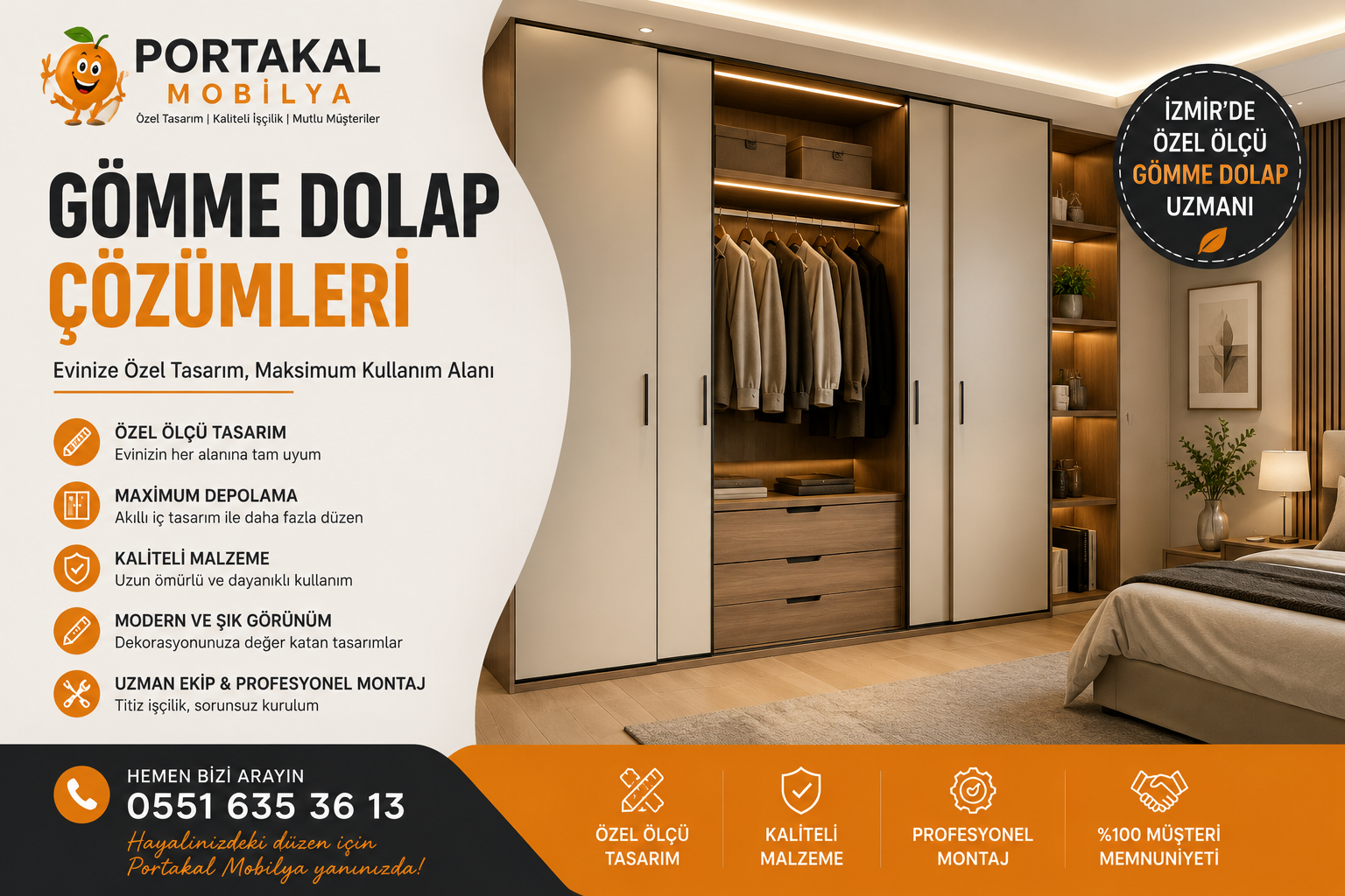 İzmir Gömme Dolap Tasarımı: Evinize Özel Depolama Çözümleri